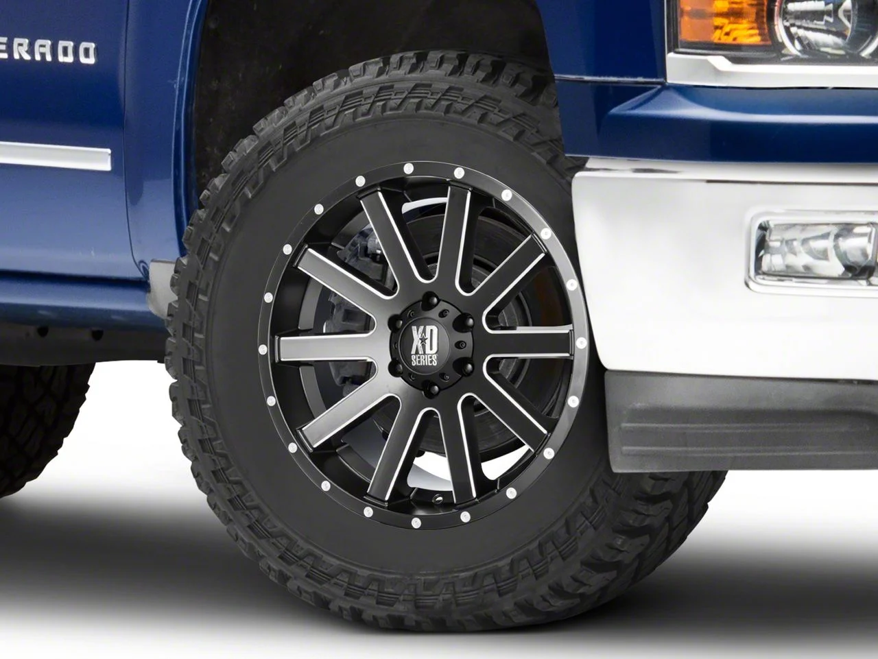 XD Heist Satin Black Milled 6-Lug Wheel; 20x9; 30mm Offset (14-18 Silverado 1500)