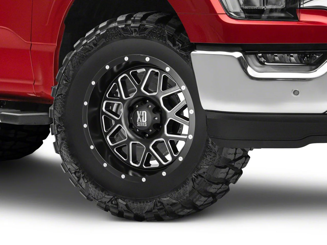 XD Grenade Satin Black Milled 6-Lug Wheel; 18x9; 18mm Offset (21-26 F-150)