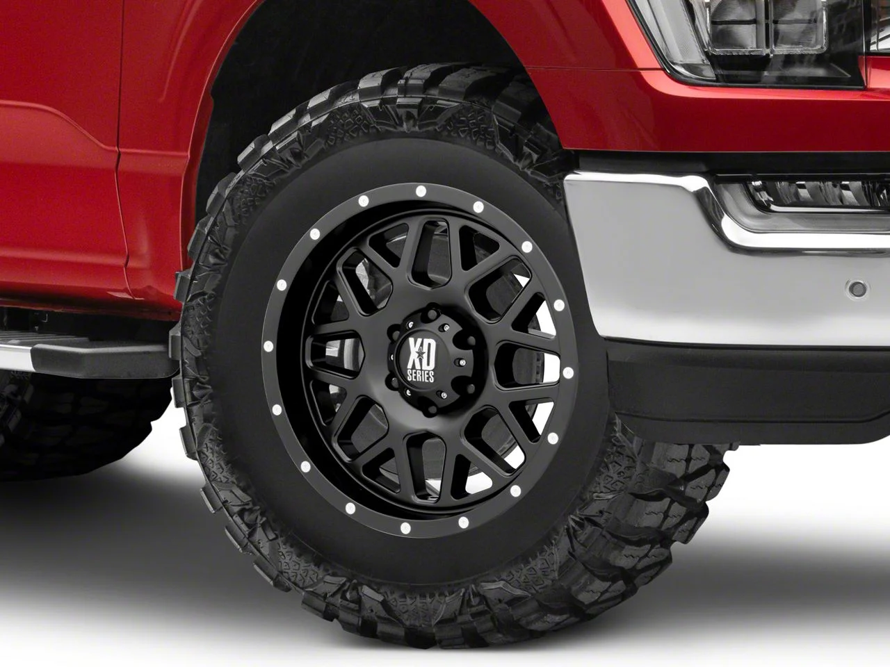 XD Grenade Satin Black 6-Lug Wheel; 18x9; -12mm Offset (21-26 F-150)