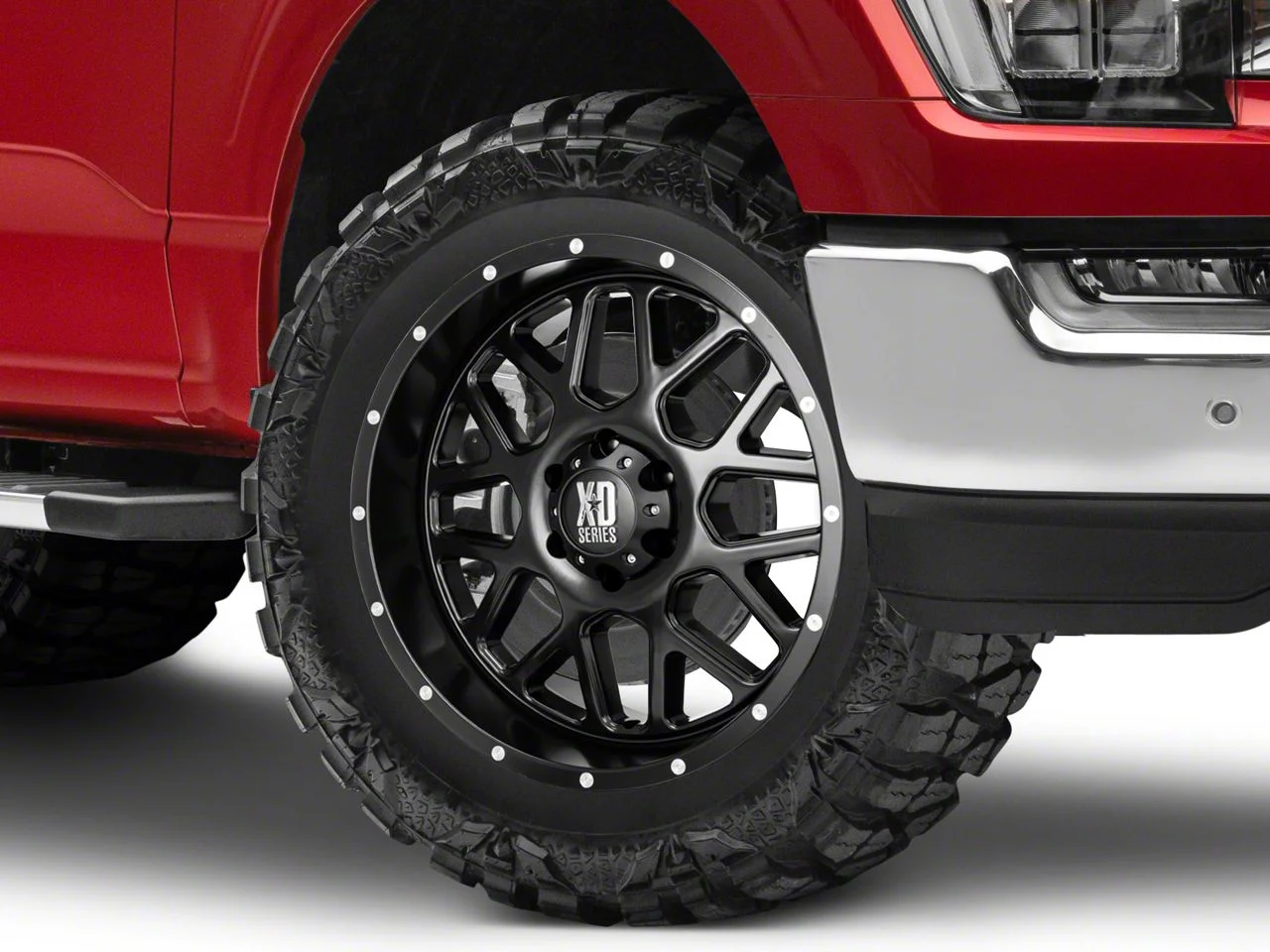XD Grenade Satin Black 6-Lug Wheel; 20x9; 18mm Offset (21-26 F-150)