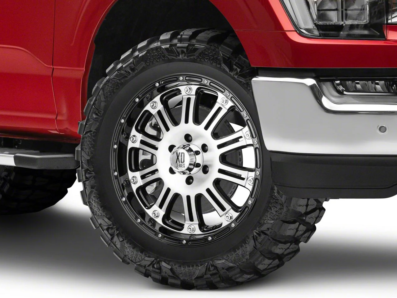 XD Hoss Gloss Black Machined 6-Lug Wheel; 20x9; 30mm Offset (21-26 F-150)