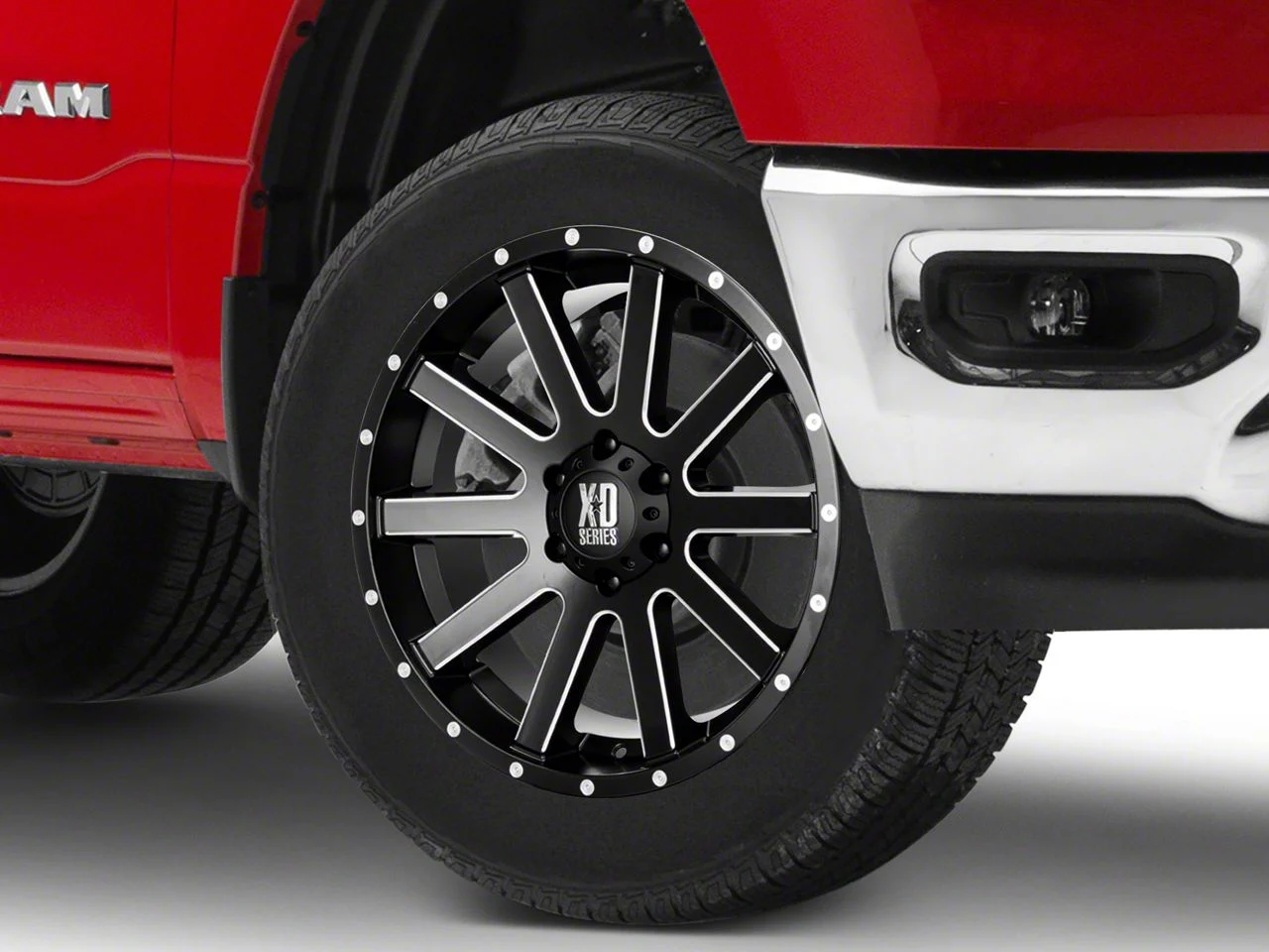 XD Heist Satin Black Milled 6-Lug Wheel; 20x9; 18mm Offset (19-26 RAM 1500)