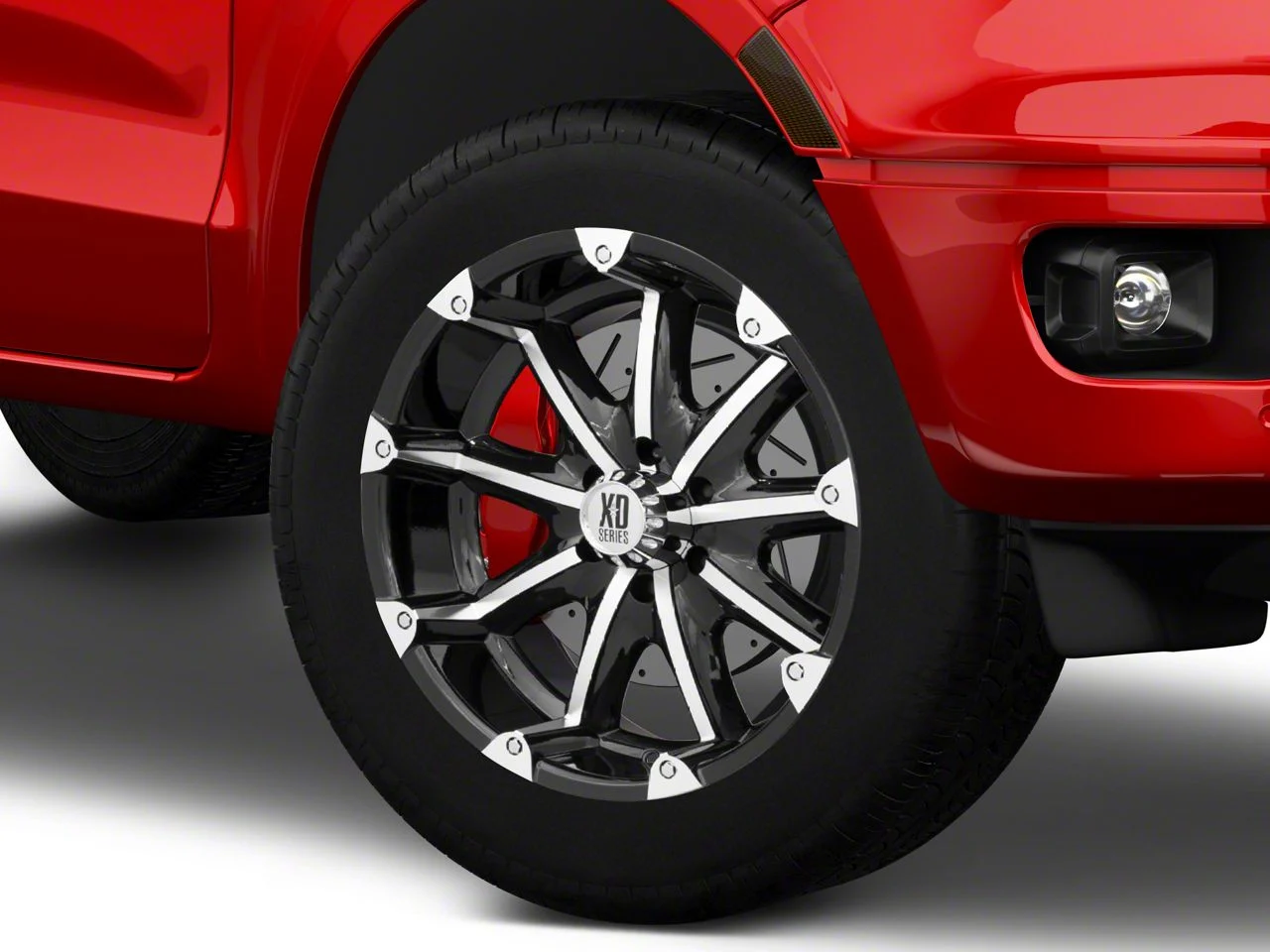 XD Badlands Gloss Black Machined 6-Lug Wheel; 20x9; 18mm Offset (19-23 Ranger)