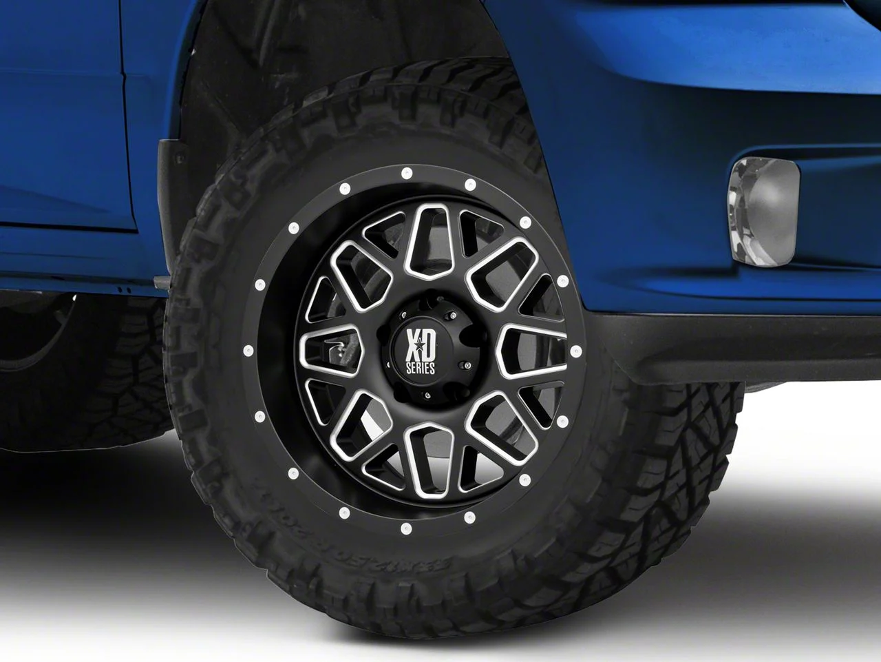 XD Grenade Satin Black Milled 5-Lug Wheel; 18x9; -12mm Offset (09-18 RAM 1500)