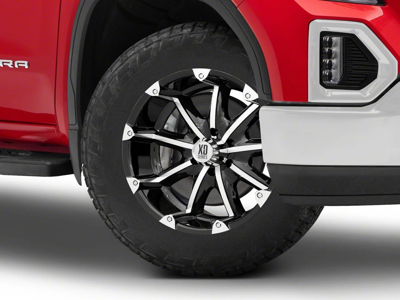 XD Badlands Gloss Black Machined 6-Lug Wheel; 20x9; -12mm Offset (19-26 Sierra 1500)