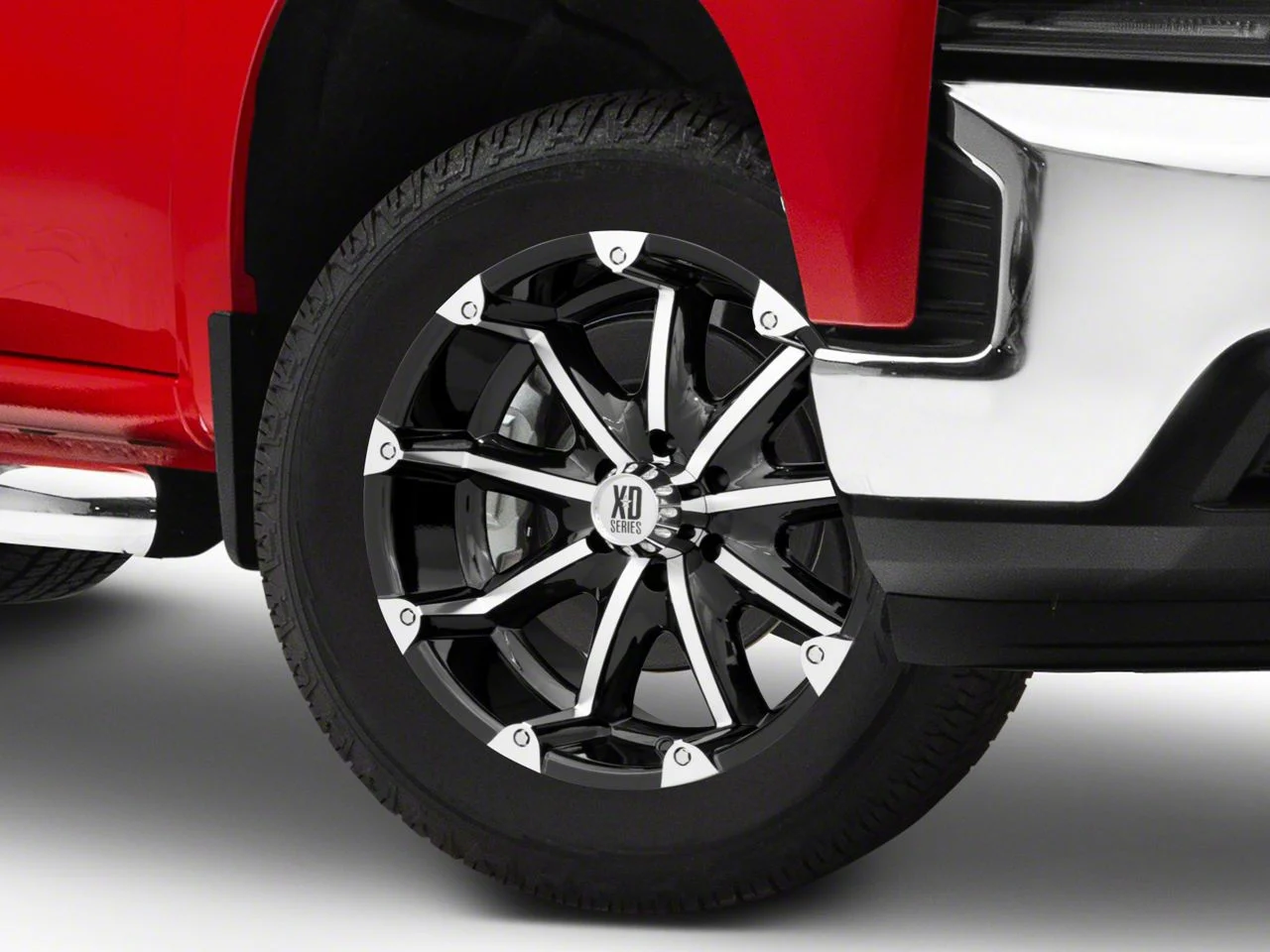 XD Badlands Gloss Black Machined 6-Lug Wheel; 20x9; -12mm Offset (19-26 Silverado 1500)