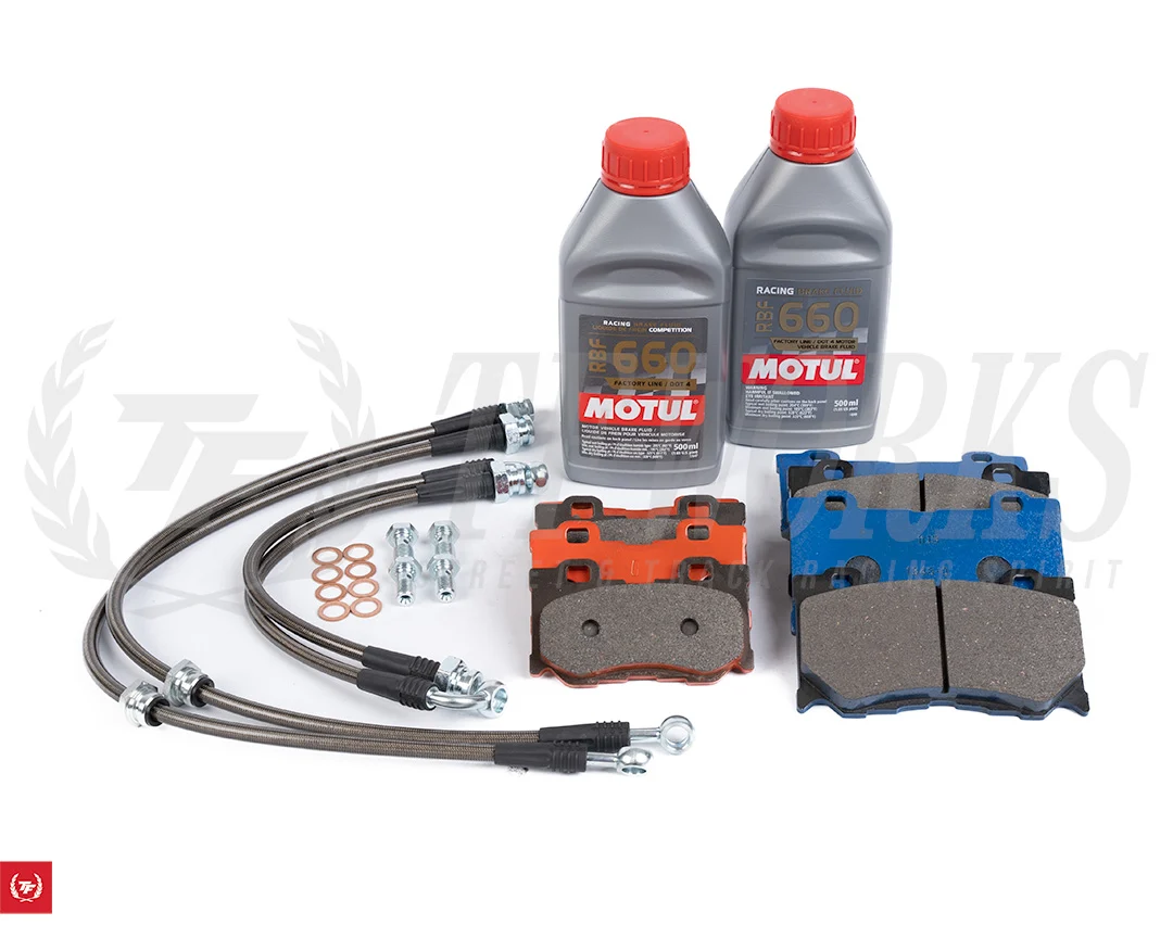 Nissan Z Brake Package: Motul RBF660 + Carbotech XP12 / XP10