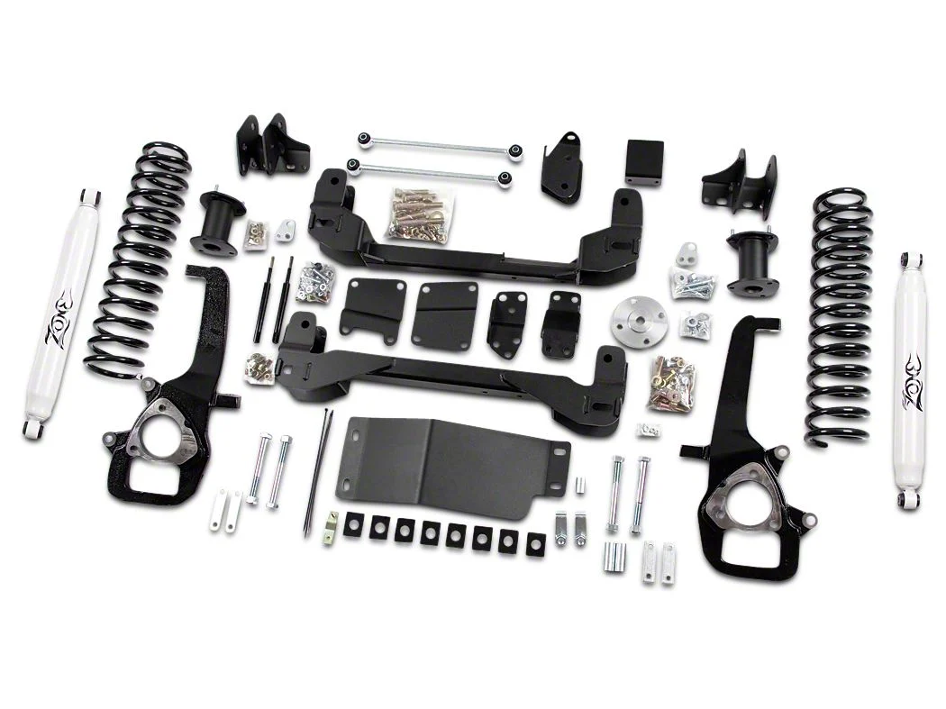 Zone Offroad 4-Inch Suspension Lift Kit with Rear Lift Springs and Nitro Shocks (09-12 4WD RAM 1500)