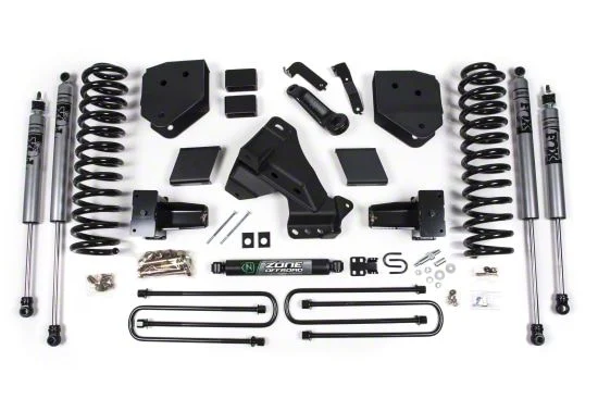 Zone Offroad 6-Inch Standard Suspension Lift Kit with Nitro Shocks (20-22 4WD 6.2L, 7.3L F-350 Super Duty)