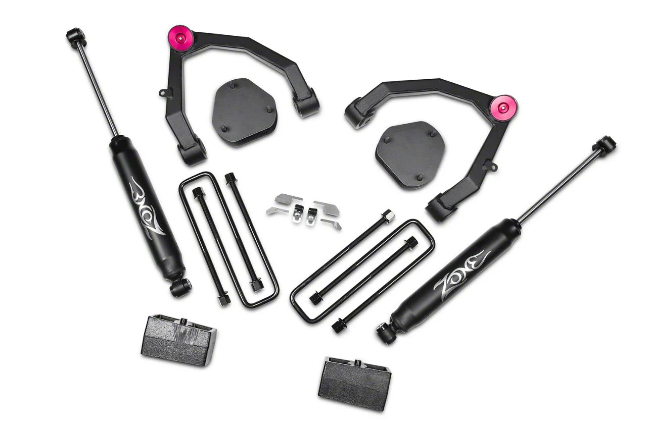 Zone Offroad 3.50-Inch Adventure Series UCA Lift Kit with Shocks (07-13 2WD Sierra 1500)