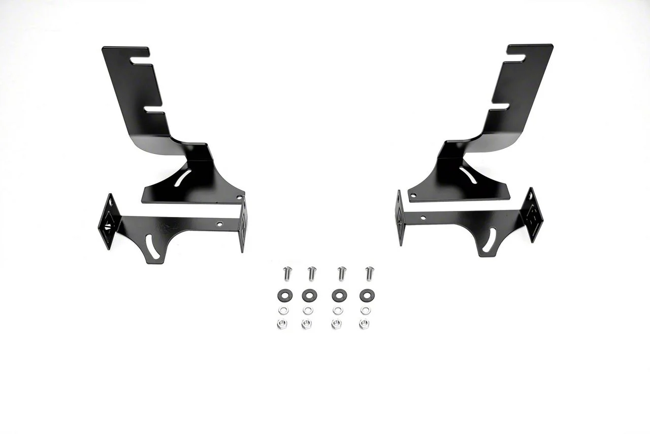 ZRoadz 6-Inch LED Light Bar Rear Bumper Mounting Brackets (19-26 Sierra 1500 w/o Factory Dual Exhaust)