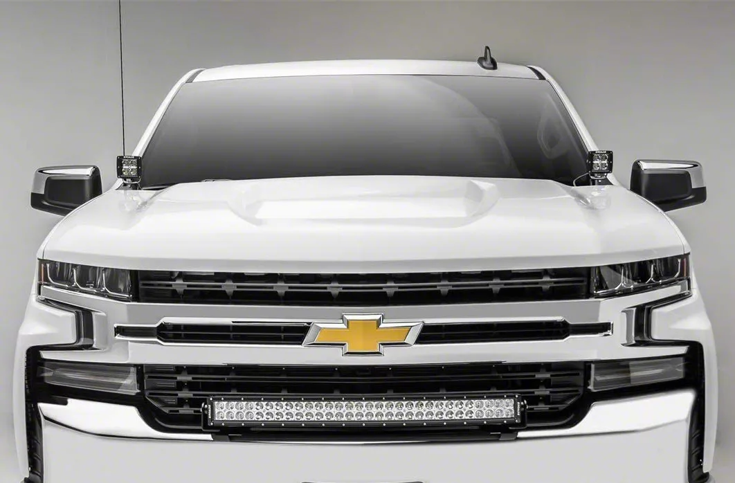 ZRoadz 30-Inch LED Light Bar with Bumper Mounting Brackets (19-21 Silverado 1500; 2022 Silverado 1500 LTD)