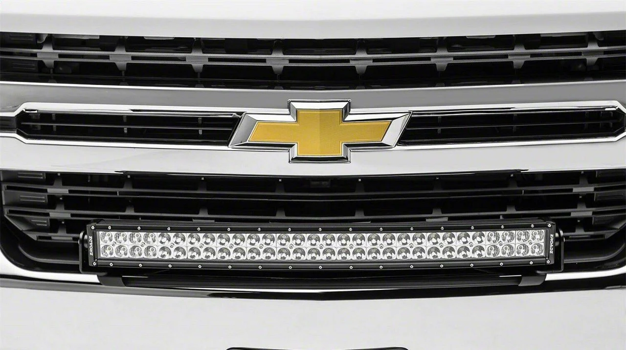 ZRoadz 30-Inch LED Light Bar Bumper Mounting Brackets (19-21 Silverado 1500; 2022 Silverado 1500 LTD)